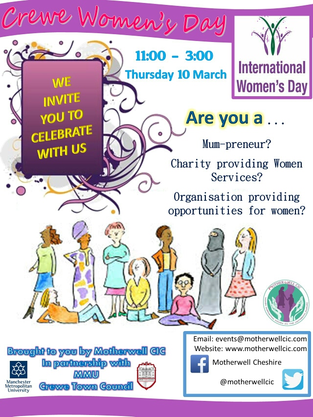 Crewe Women’s Day – 10th March