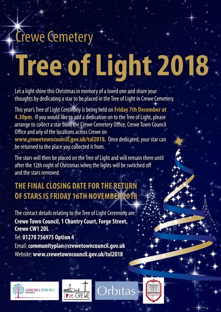 Crewe Tree of Light Ceremony