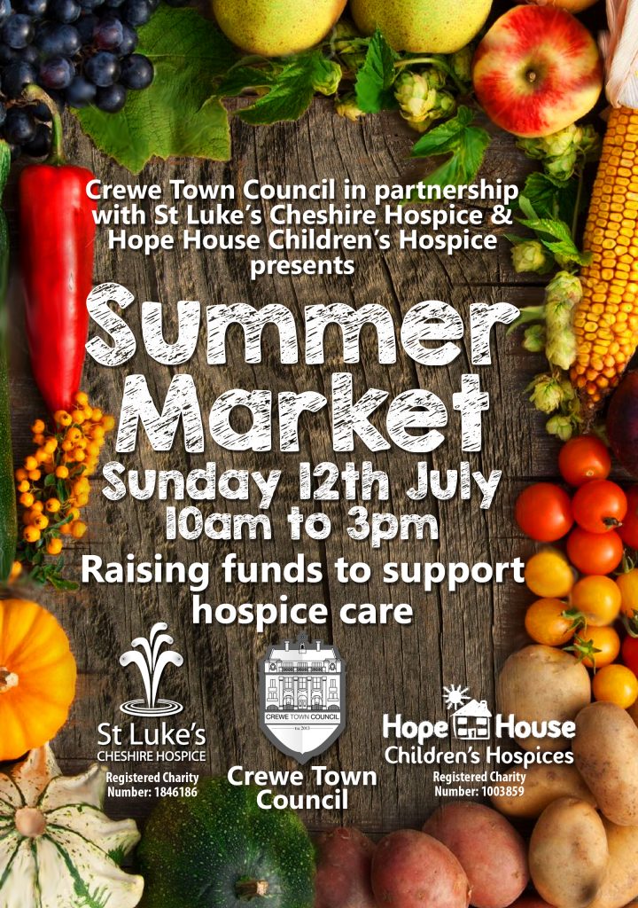 Crewe Summer Market – Sunday 12th July