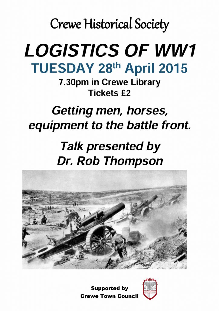 Town Council supports WW1 Logistics Talk