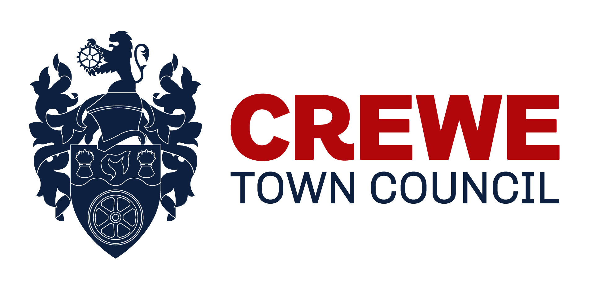 Crewe Town Council logo white background