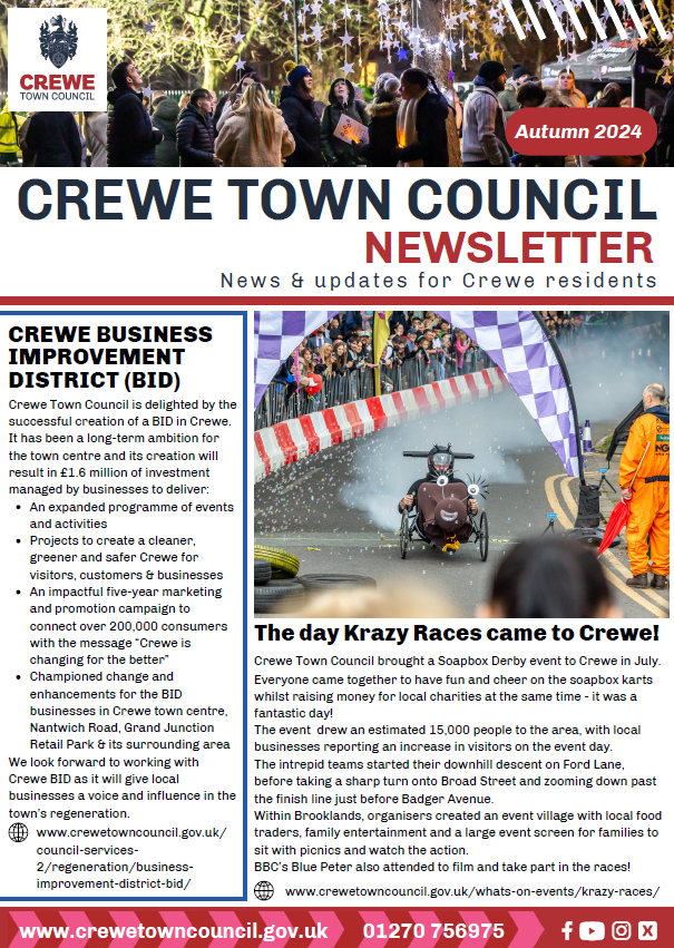 Crewe Town Council newsletter created
