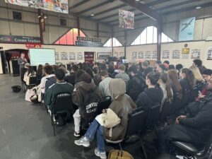 MMU Students at Crewe Heritage Centre presentation