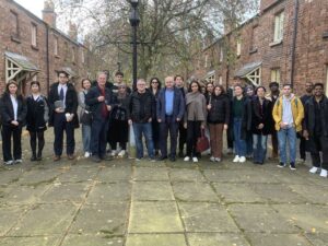 MMU Visit at Crewe Railway Cottages